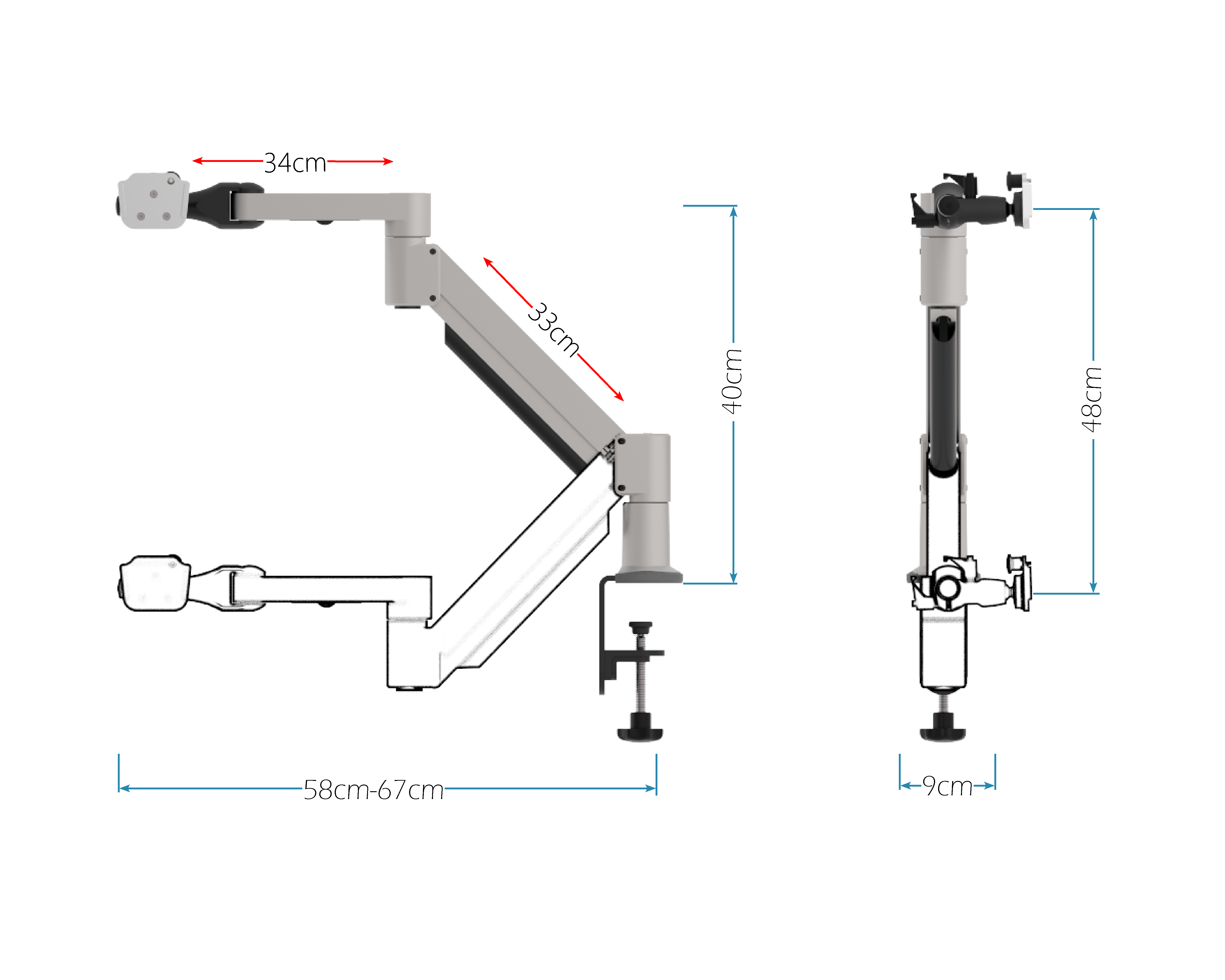 Tischhalterung TC-OH