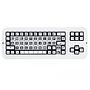 Clevy Tastatur II - QWERTY (schwarz/weiß, USB)